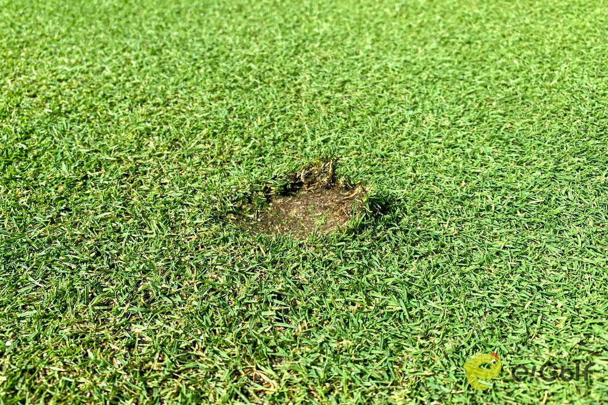 グリーンにできたピッチマークを放置しておくのも絶対NG