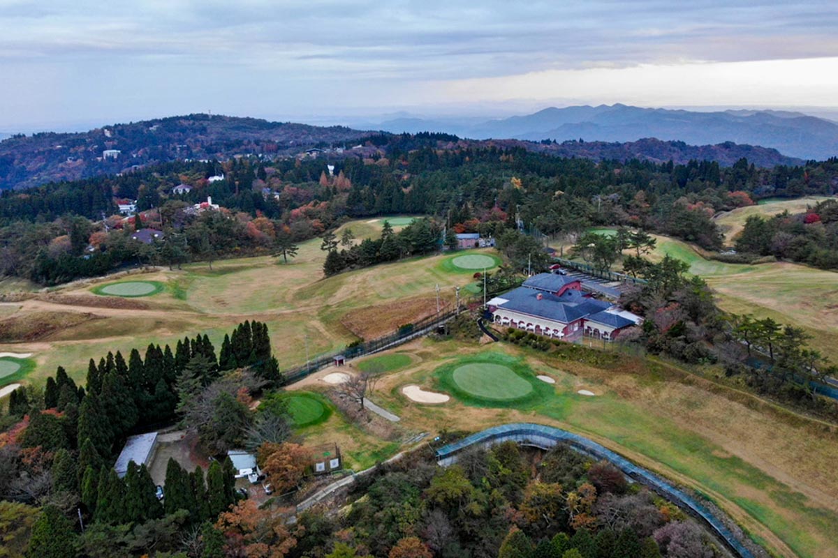 神戸ゴルフ倶楽部の空撮画像 写真:中村祐治