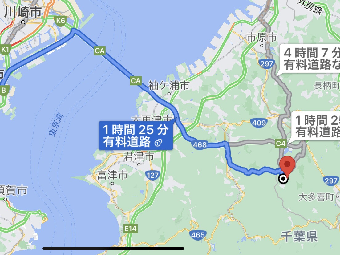 Googleマップなどで、ゴルフ場近くの地図は事前確認をした方が良い場合も。