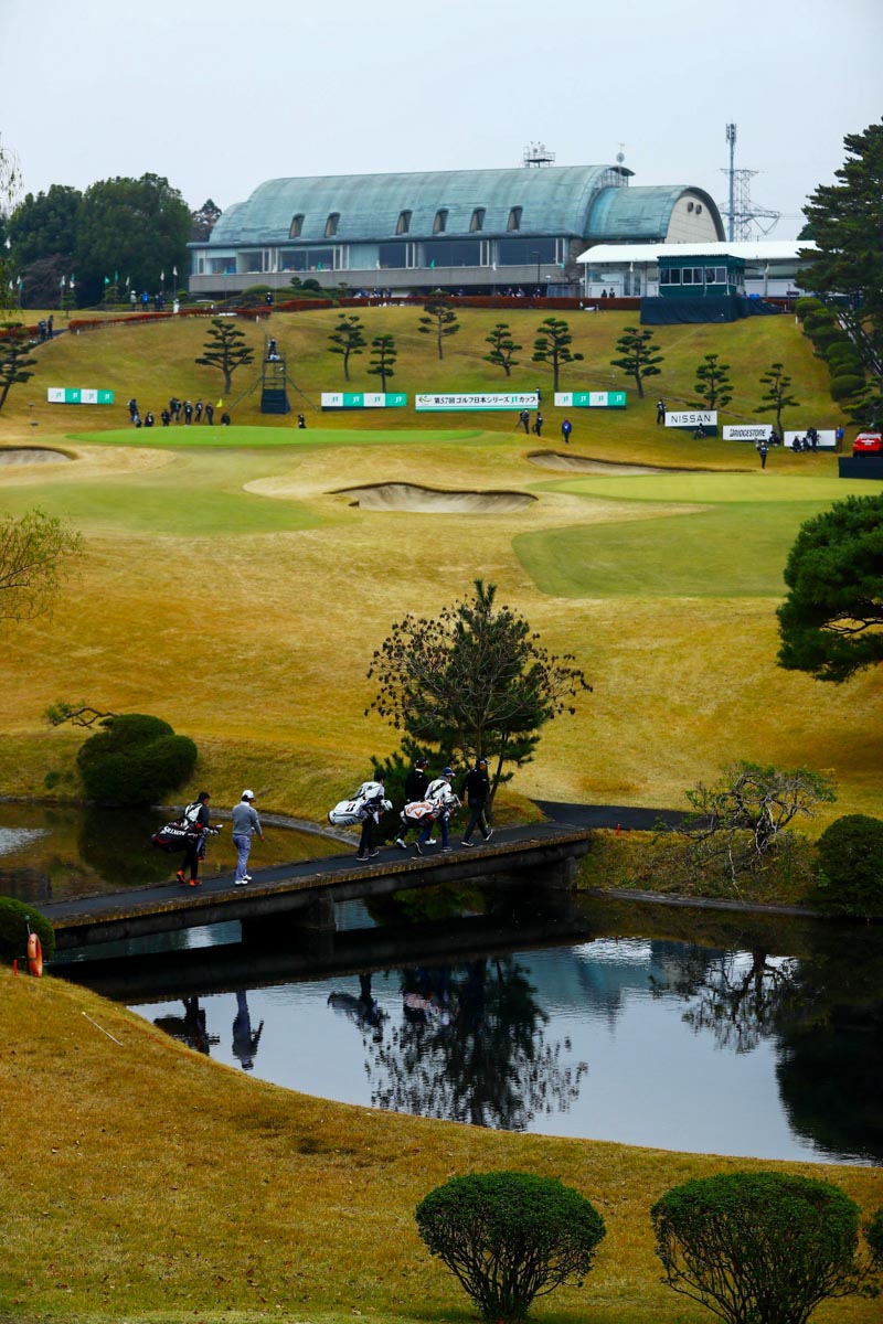 ゴルフ日本シリーズJTカップで有名な東京よみうりCC18番・パー3　写真：JGTOimages