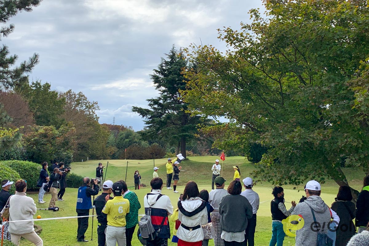 北谷津ゴルフガーデンで開催されたチップ＆パットの「マイ・ファースト・ティ」
