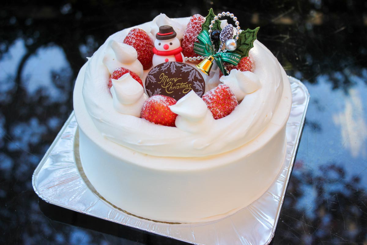 今年も限定100台で予約販売されるHANZ GC特製「Xmasケーキ（直径18ｃｍ）　写真：ハンズゴルフクラブ提供」。価格は4400円