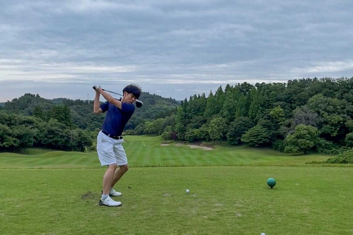 ゴルフを始めてわずか4カ月で86を出した大学1年生の武内真太郎さん