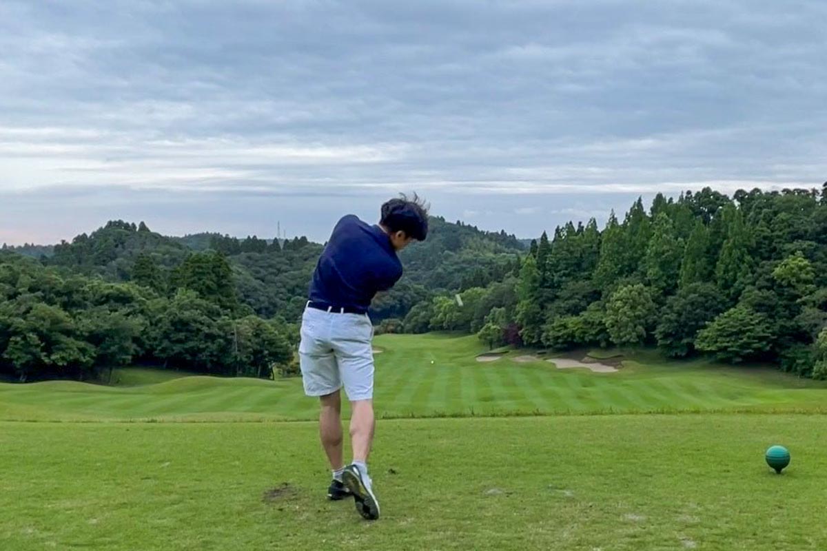 ゴルフを始めてわずか4カ月で86を出した大学1年生の武内真太郎さん