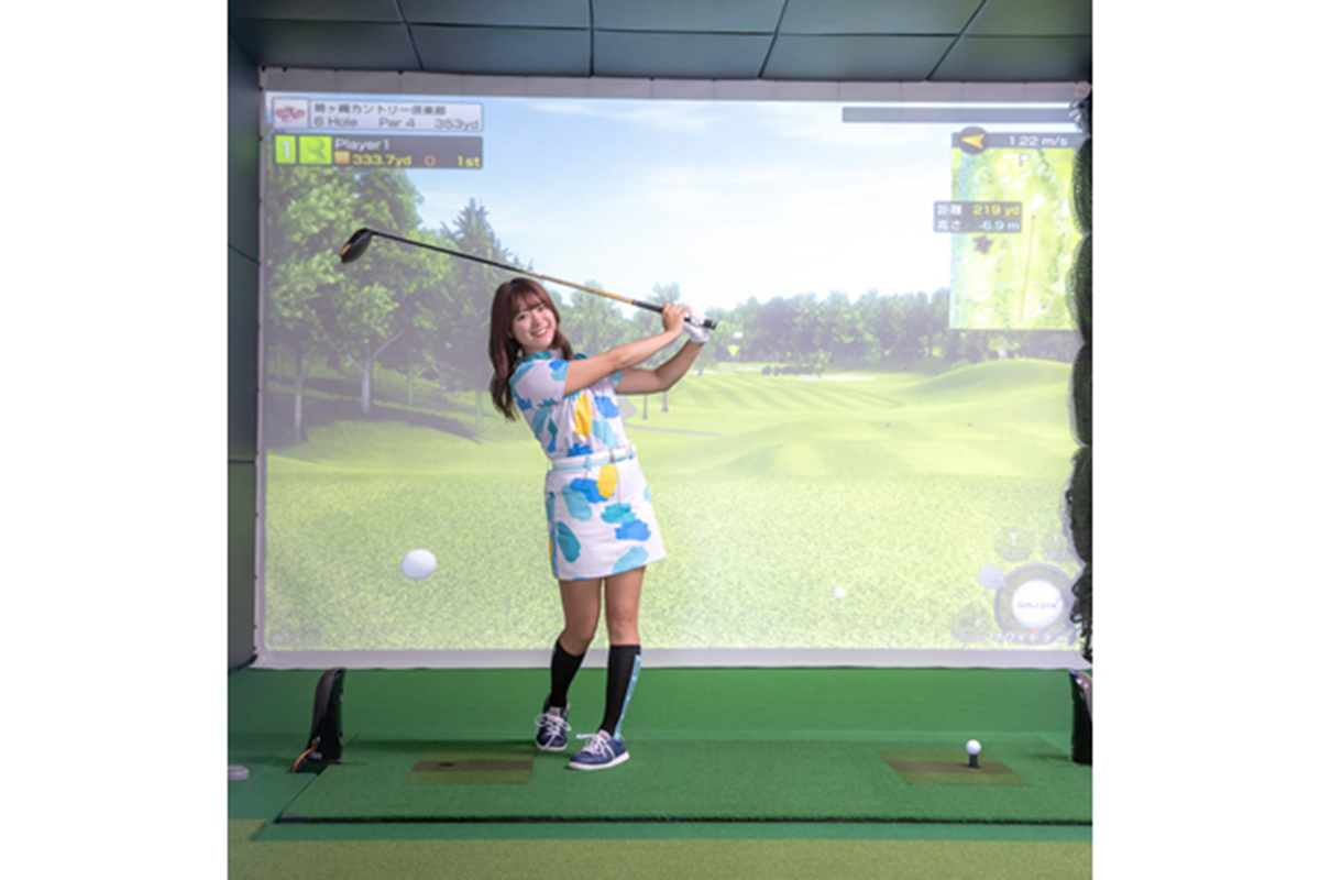 ゆとりのある空間で練習が可能