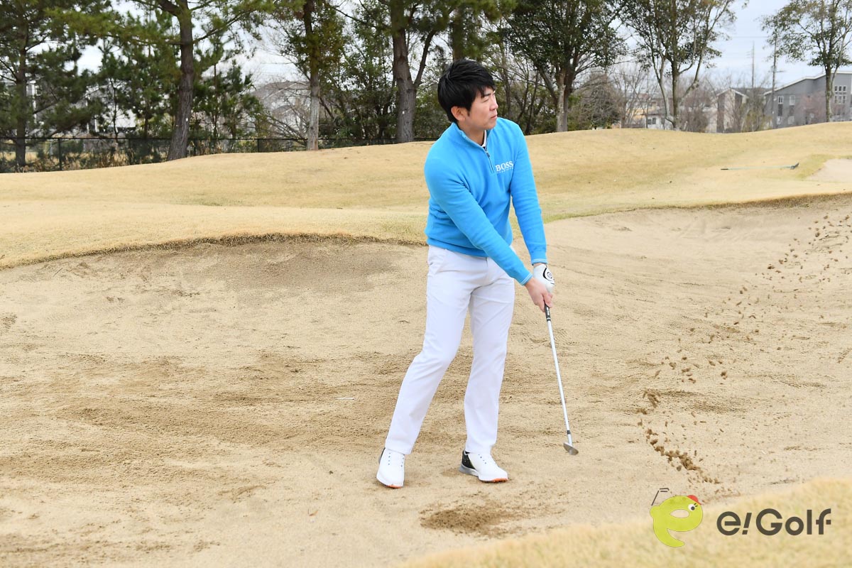 フィニッシュをとる意識はいらない。インパクトで終わるイメージでいい