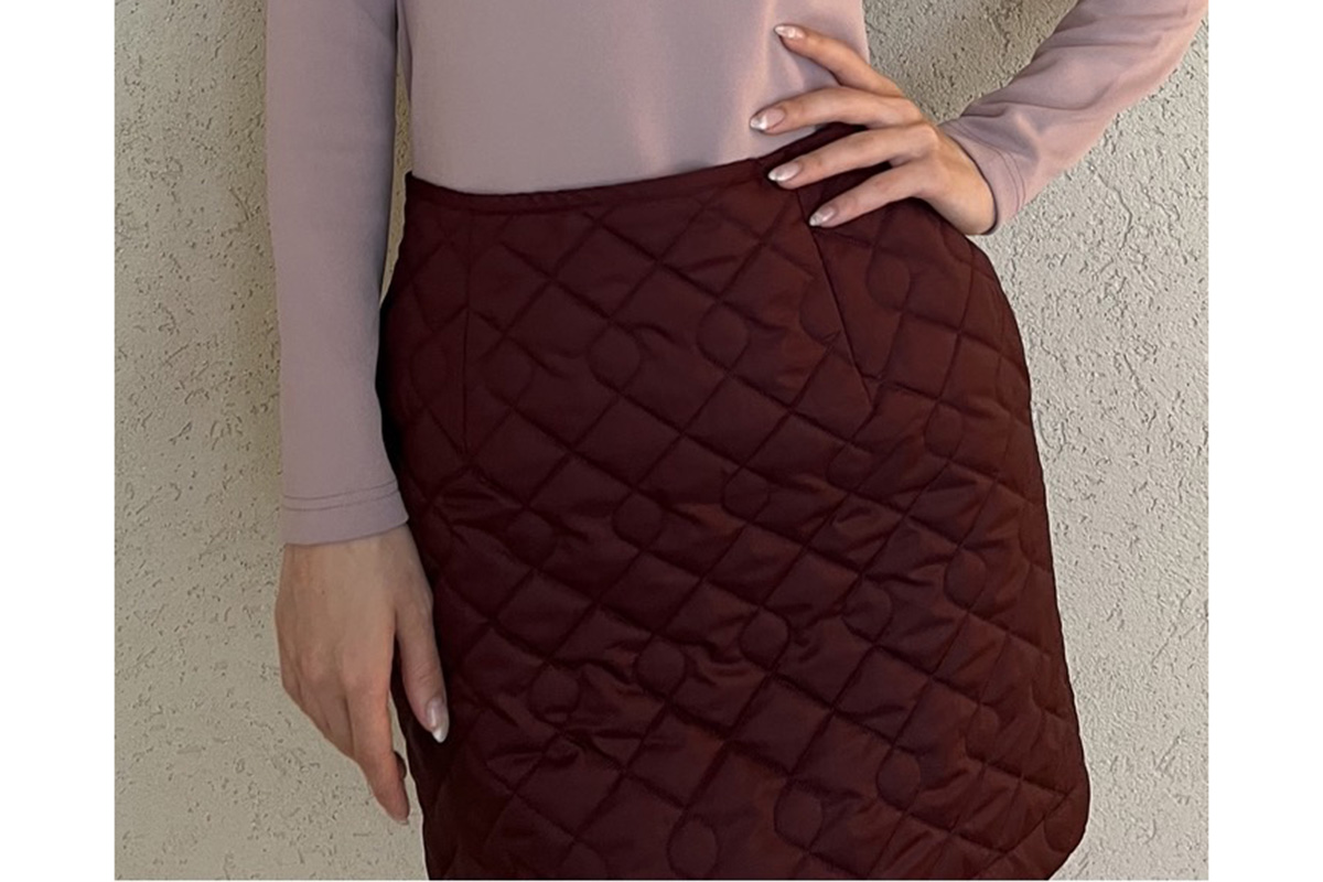 キルトミニスカート