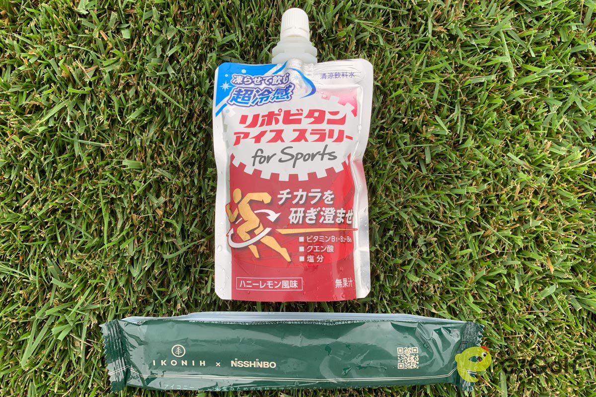 「Cool Cart」でのラウンドを選択するとついてくるゼリードリンクとヒノキの香りがするおしぼり