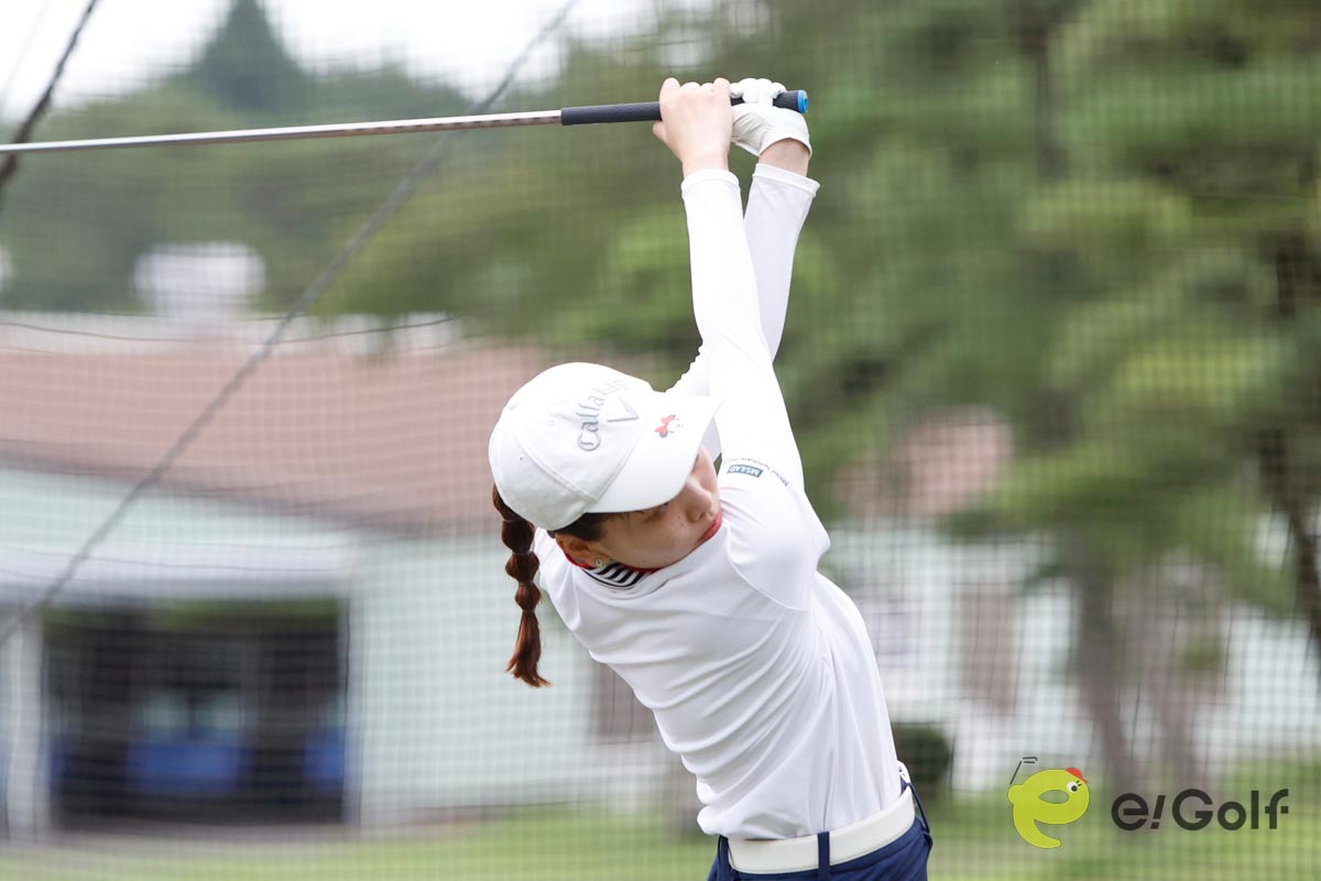 企業対抗レディスの会場で三菱ケミカルの試打会を開催