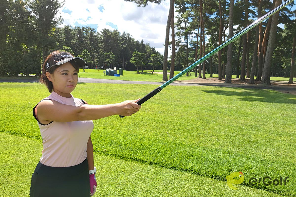 「ELDIO」ドライバー専用モデルを試用しラウンドした、田名網優さん