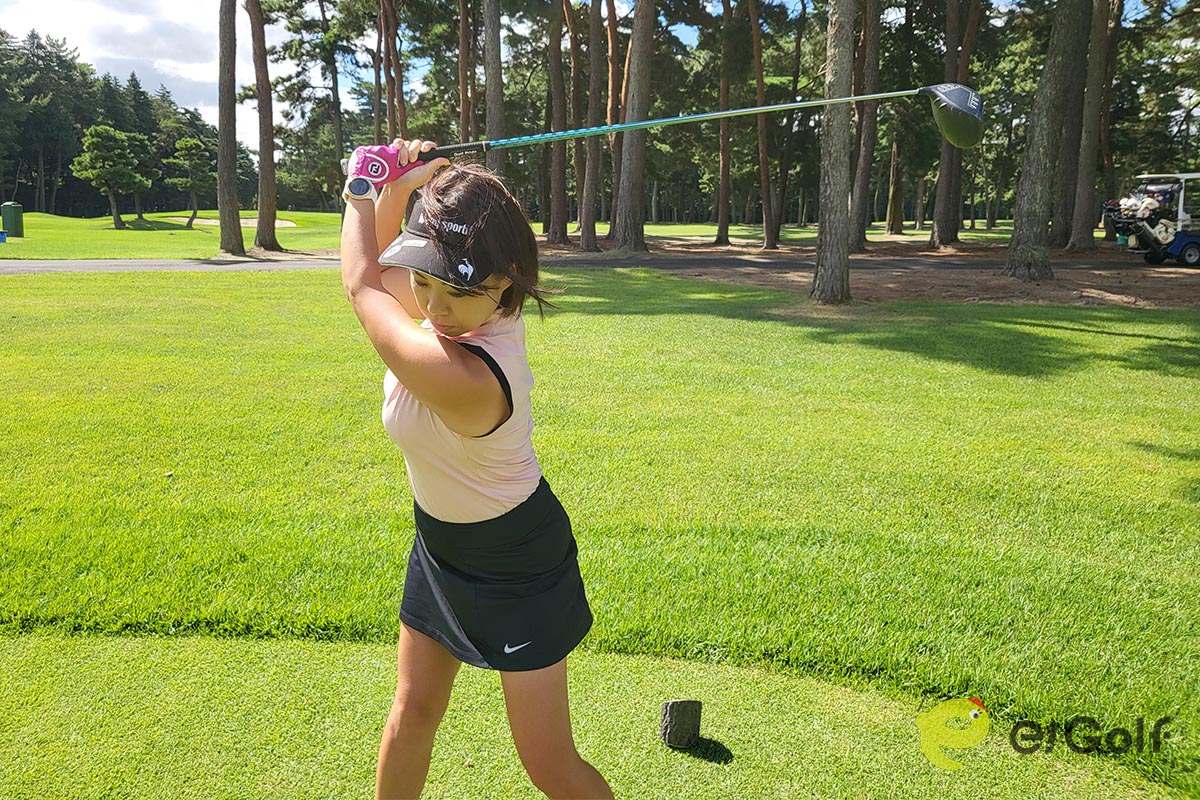 「ELDIO」ドライバー専用モデルを試用しラウンドした、田名網優さん