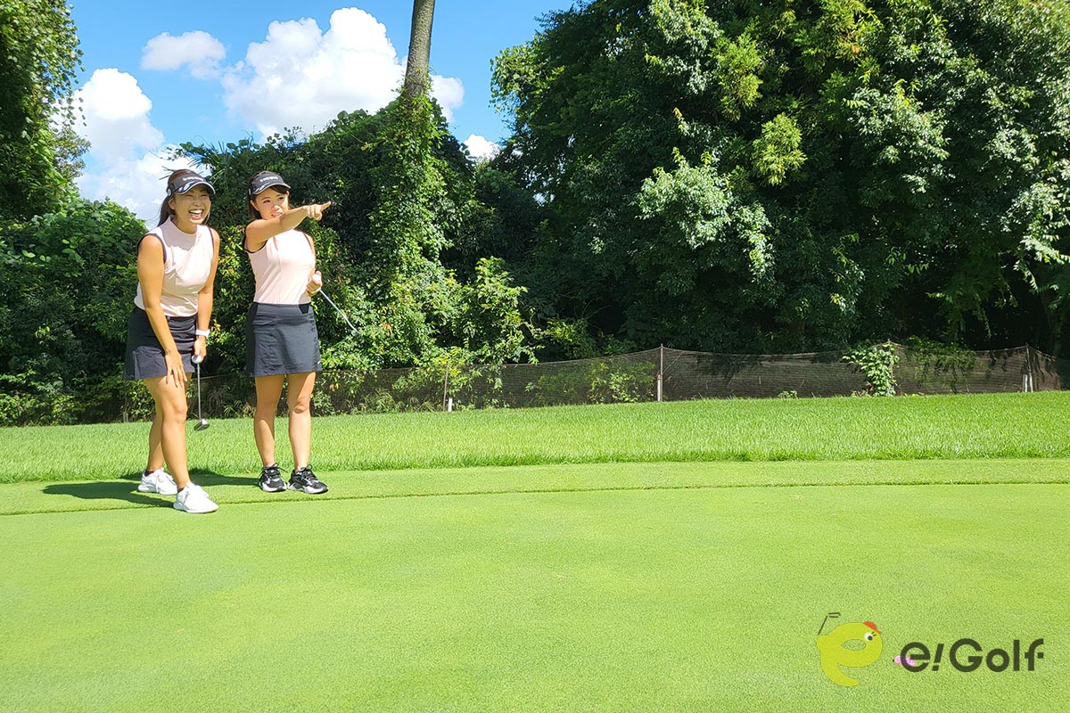 安定したティーショットの連続で、最後まで笑顔でラウンドしていた2人