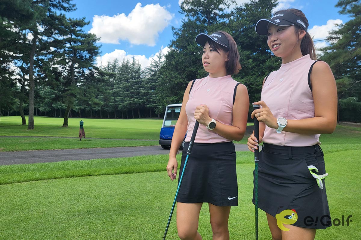 安定したティーショットの連続で、最後まで笑顔でラウンドしていた2人