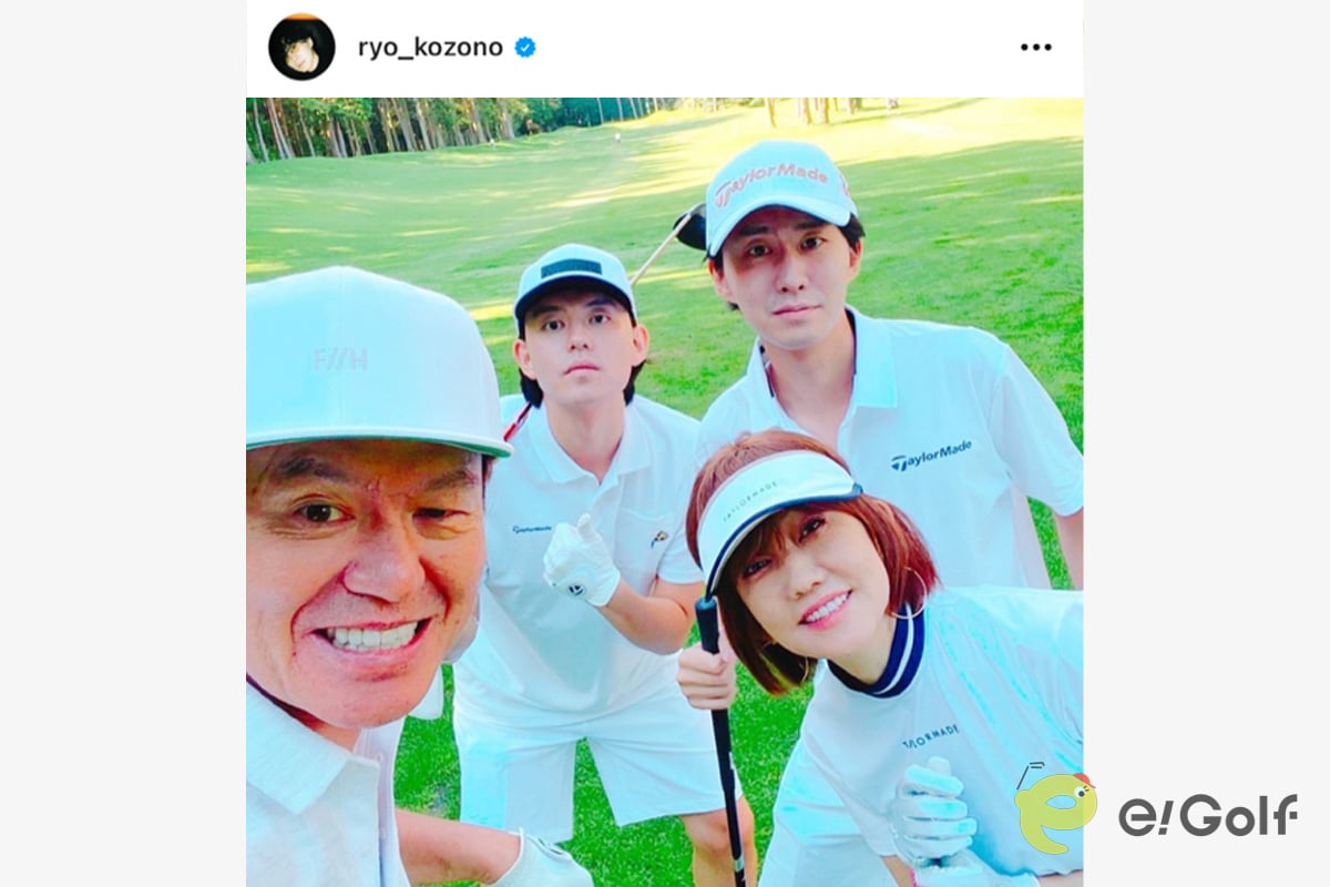 次男君 伊代ちゃんに似てる ヒロミ 松本伊代 息子2人の 家族ゴルフ 写真にコメント殺到 E Golf イーゴルフ 総合ゴルフ情報サイト