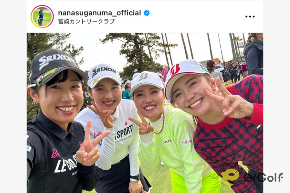 JLPGAマーカー(原英莉花、堀琴音、菅沼菜々、稲見萌寧) せっかちを抑えたい」「ゆっくりしゃべりたい」 菅沼菜々と堀琴音が