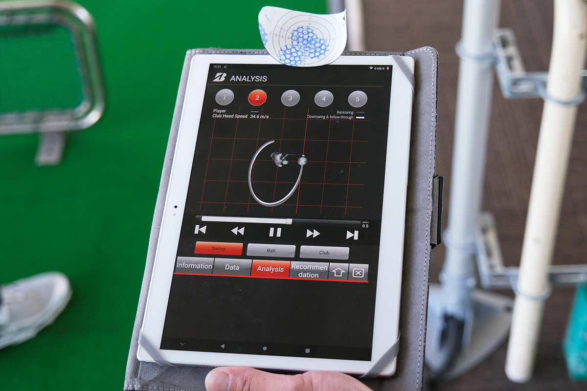 上から見たスイング軌道