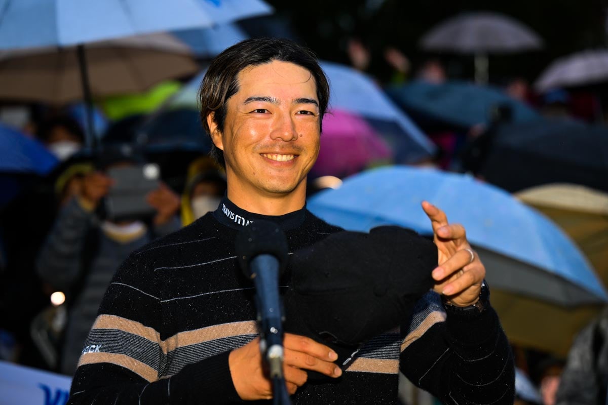 三井住友VISA太平洋マスターズで3年ぶりの勝利を挙げた石川遼　写真：JGTOimages