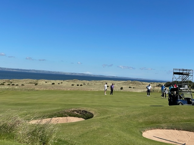 前田さんが今年7月に訪れたスコットランドの名門ミュアフィールド　写真:加賀屋ゴルフ提供