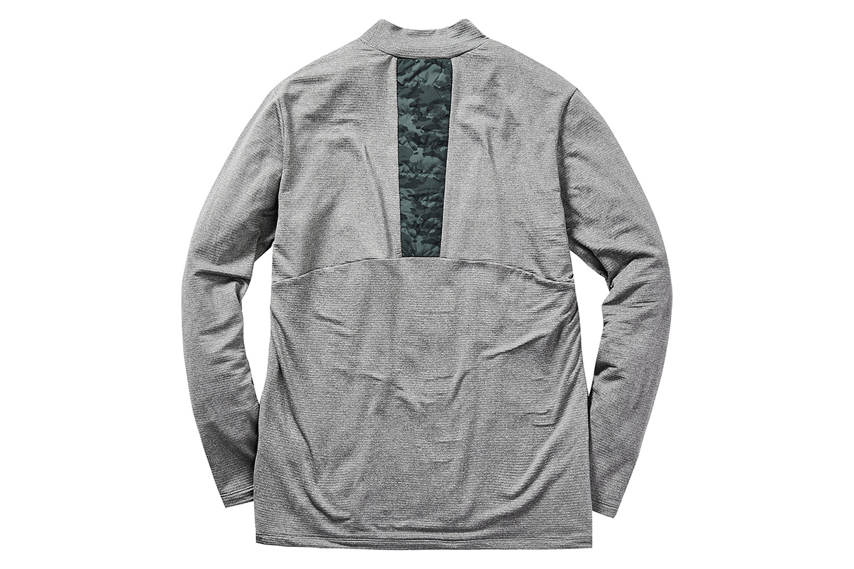 GOLFフロントキルトモックネック背面