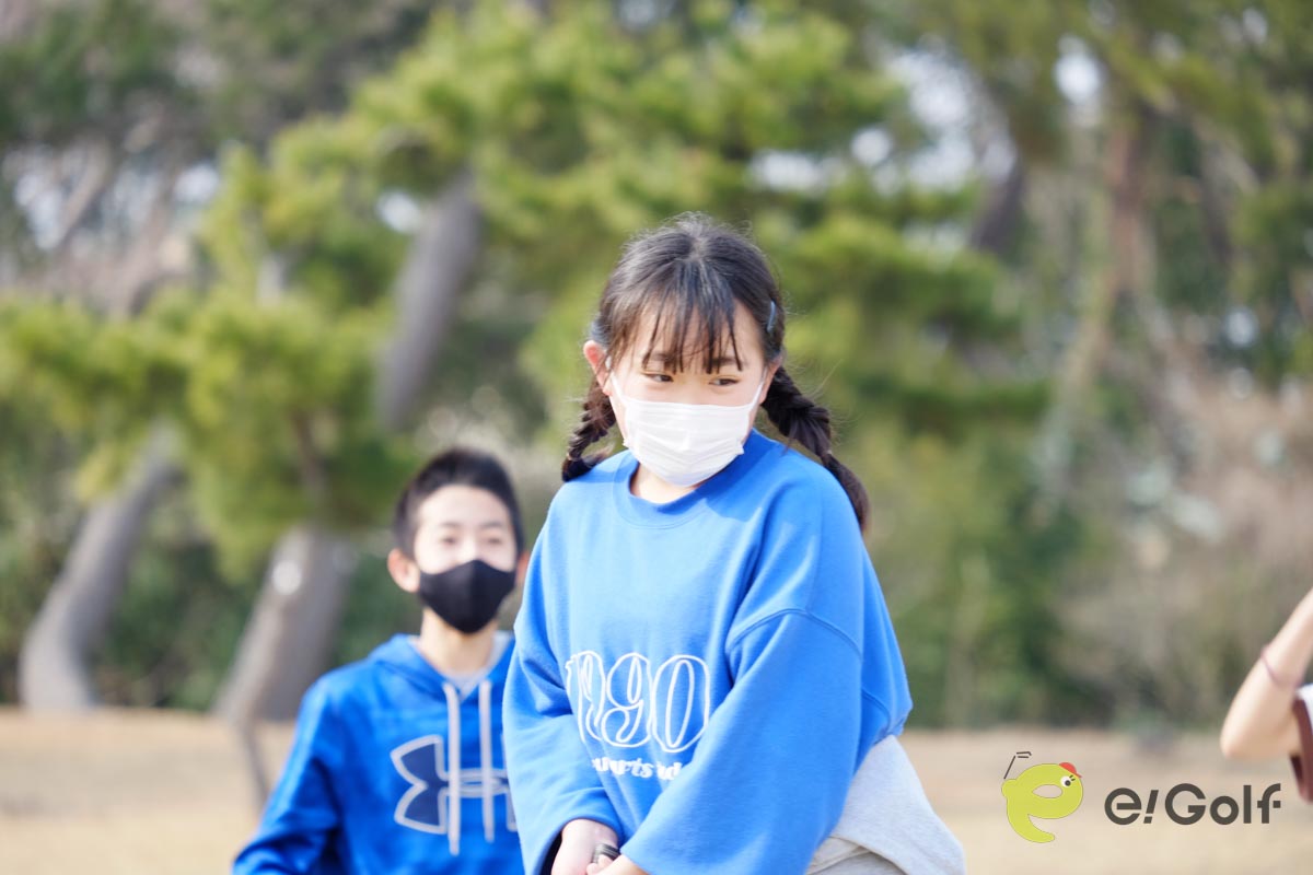 〈茅ヶ崎市 卒業記念「Special Days」 in GDO茅ヶ崎ゴルフリンクス〉での浜須賀小の児童たち