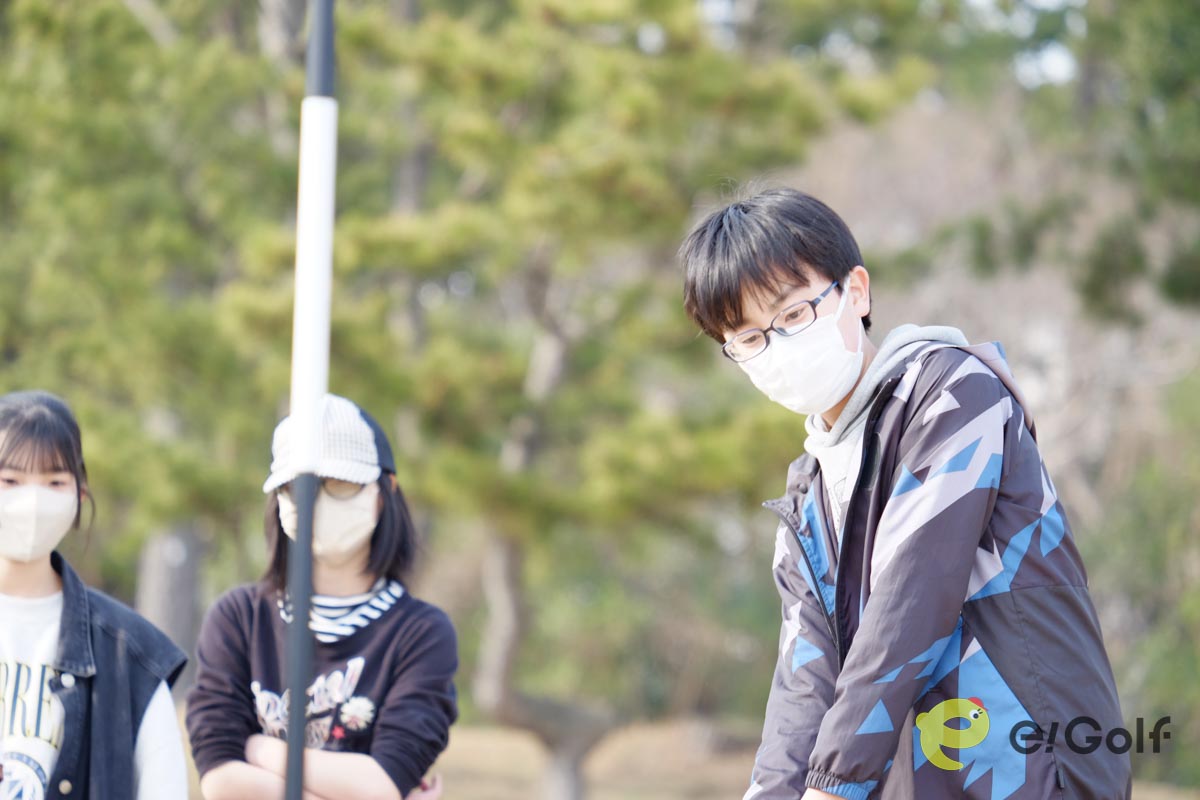 〈茅ヶ崎市 卒業記念「Special Days」 in GDO茅ヶ崎ゴルフリンクス〉での浜須賀小の児童たち