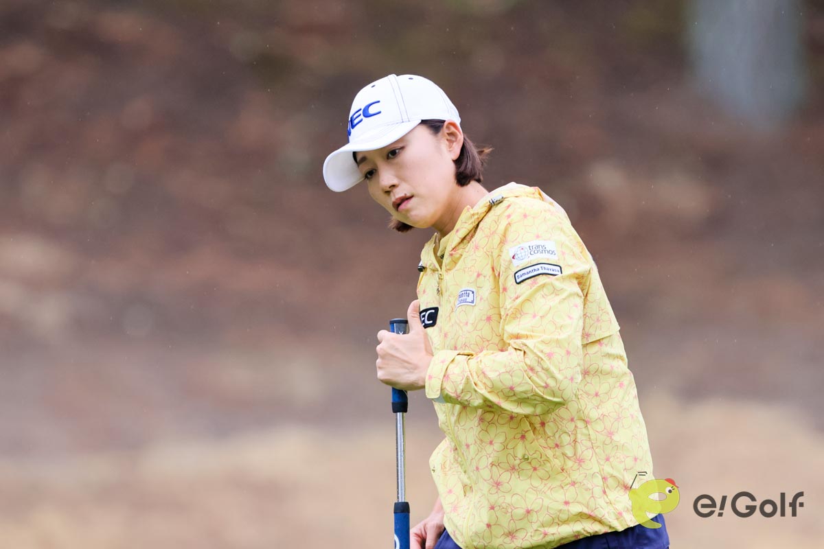 ステップ・アップ・ツアー初優勝を狙う原江里菜　写真：作田祥一