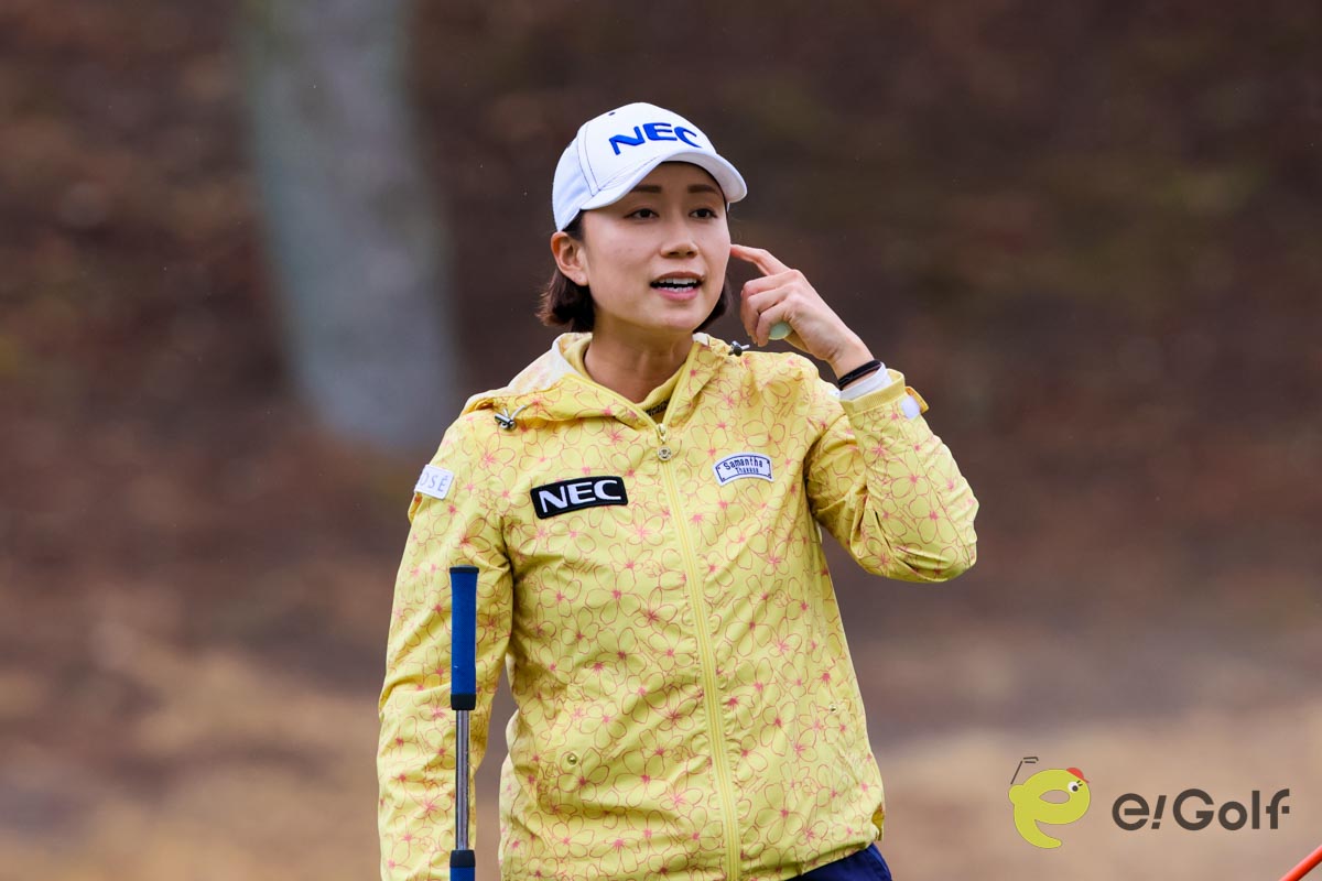 ステップ・アップ・ツアー初優勝を狙う原江里菜　写真：作田祥一