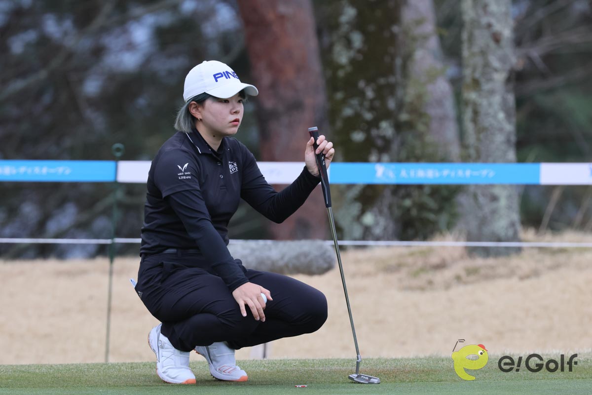 3度目の挑戦で初のプロトーナメント予選通過を果たした渋野暉璃子　写真:作田祥一