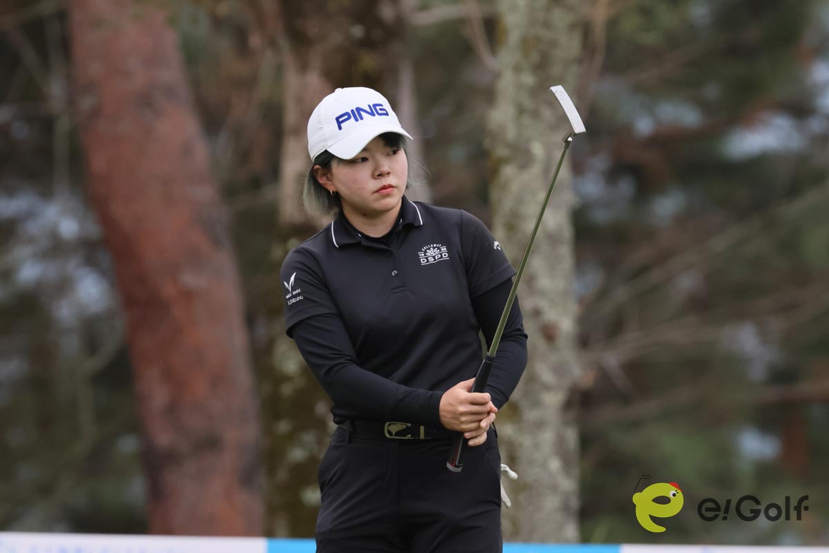 3度目の挑戦で初のプロトーナメント予選通過を果たした渋野暉璃子　写真:作田祥一