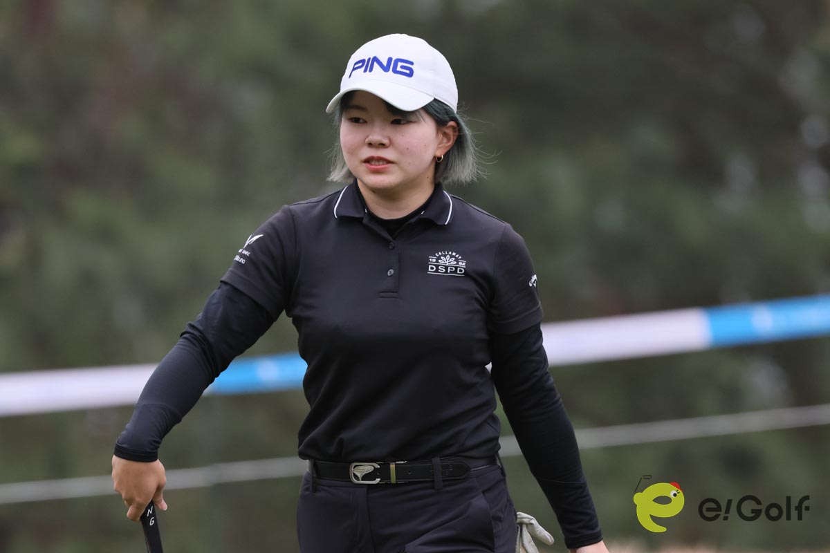 3度目の挑戦で初のプロトーナメント予選通過を果たした渋野暉璃子　写真:作田祥一