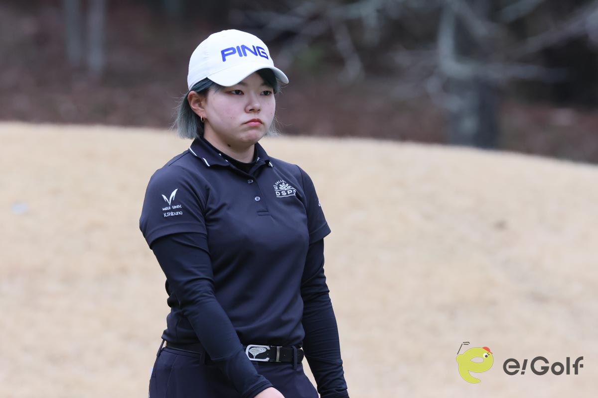 3度目の挑戦で初のプロトーナメント予選通過を果たした渋野暉璃子　写真:作田祥一