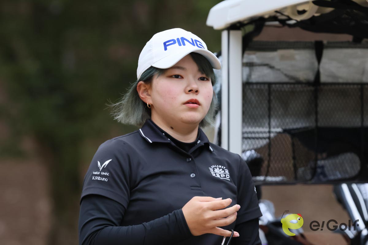 3度目の挑戦で初のプロトーナメント予選通過を果たした渋野暉璃子　写真:作田祥一