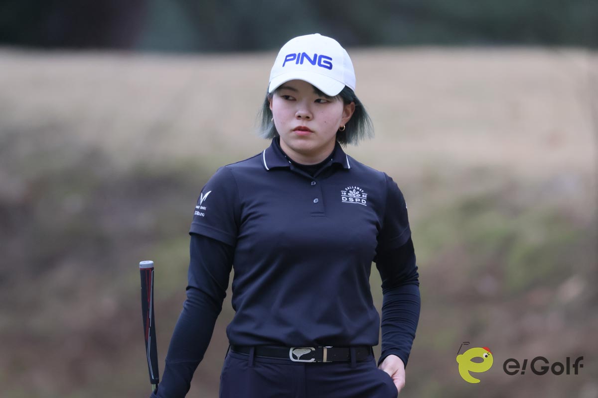 3度目の挑戦で初のプロトーナメント予選通過を果たした渋野暉璃子　写真:作田祥一