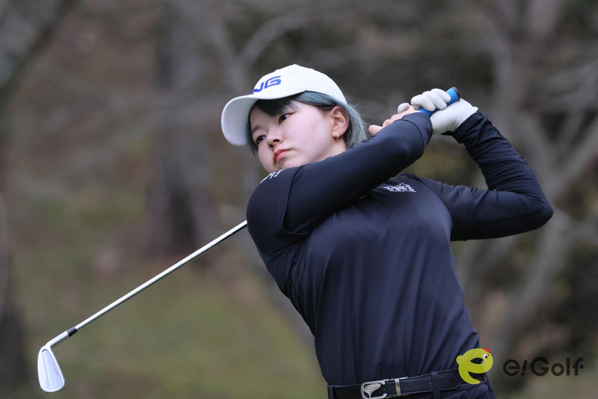 3度目の挑戦で初のプロトーナメント予選通過を果たした渋野暉璃子　写真:作田祥一