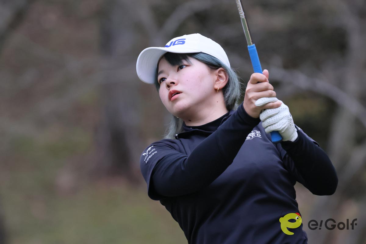 3度目の挑戦で初のプロトーナメント予選通過を果たした渋野暉璃子　写真:作田祥一