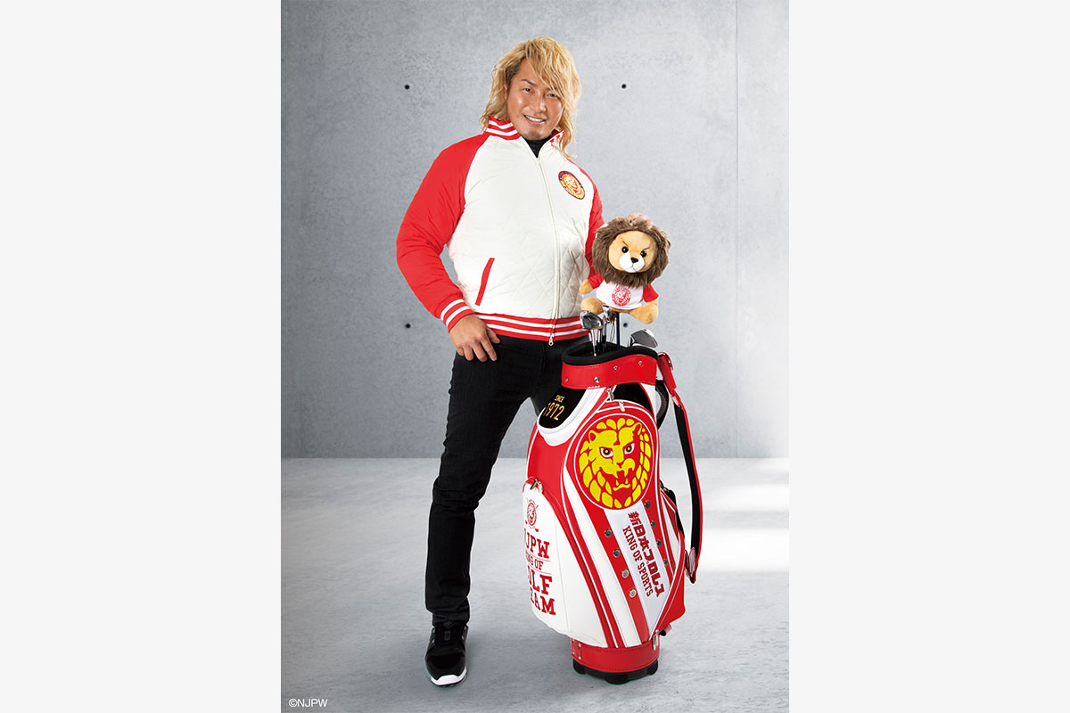 赤と白のラグランカラーを彷彿させる力強く美しいデザインのキャディーバッグ