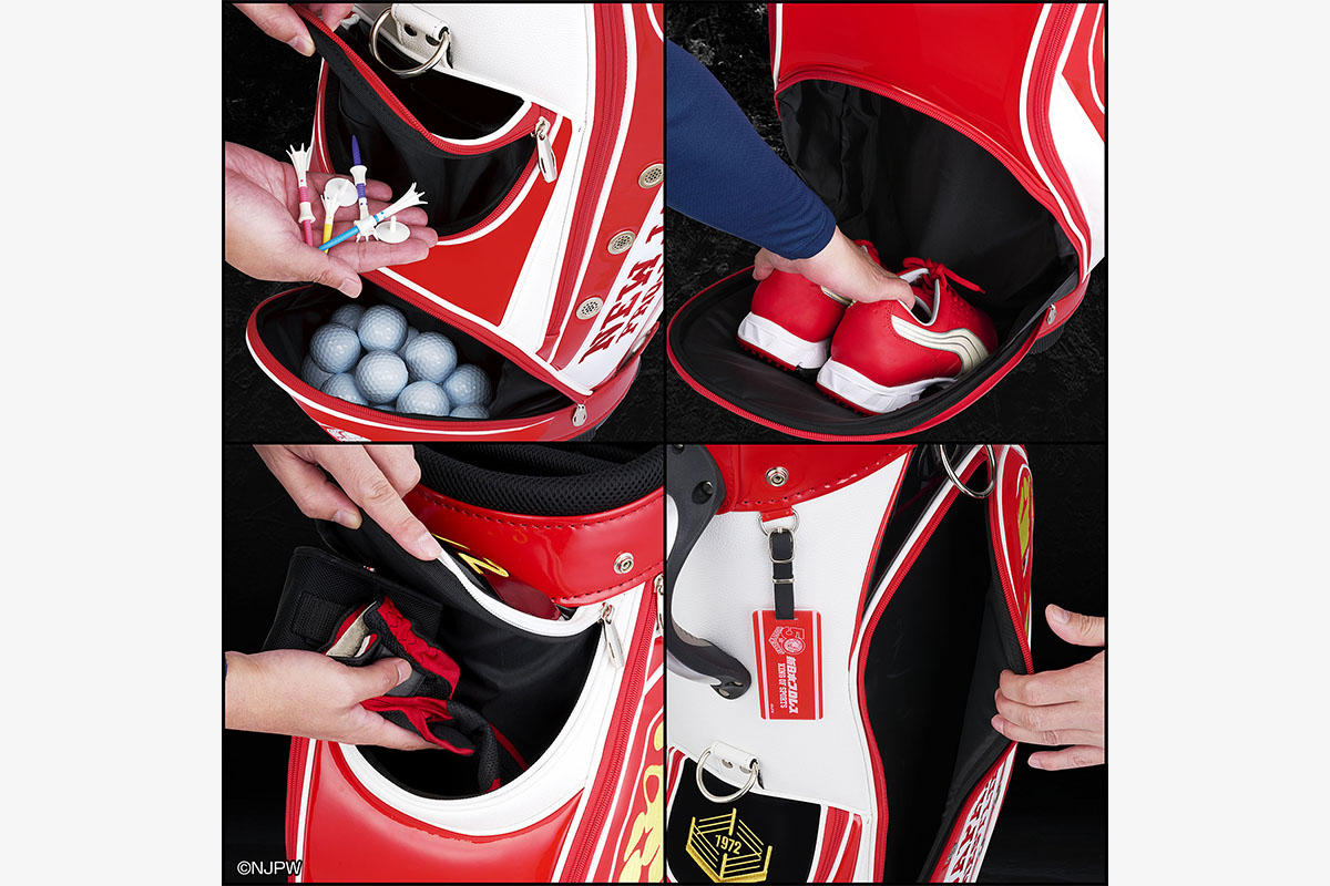 9.5型のキャディーバッグには、大きな収容ポケットもついている