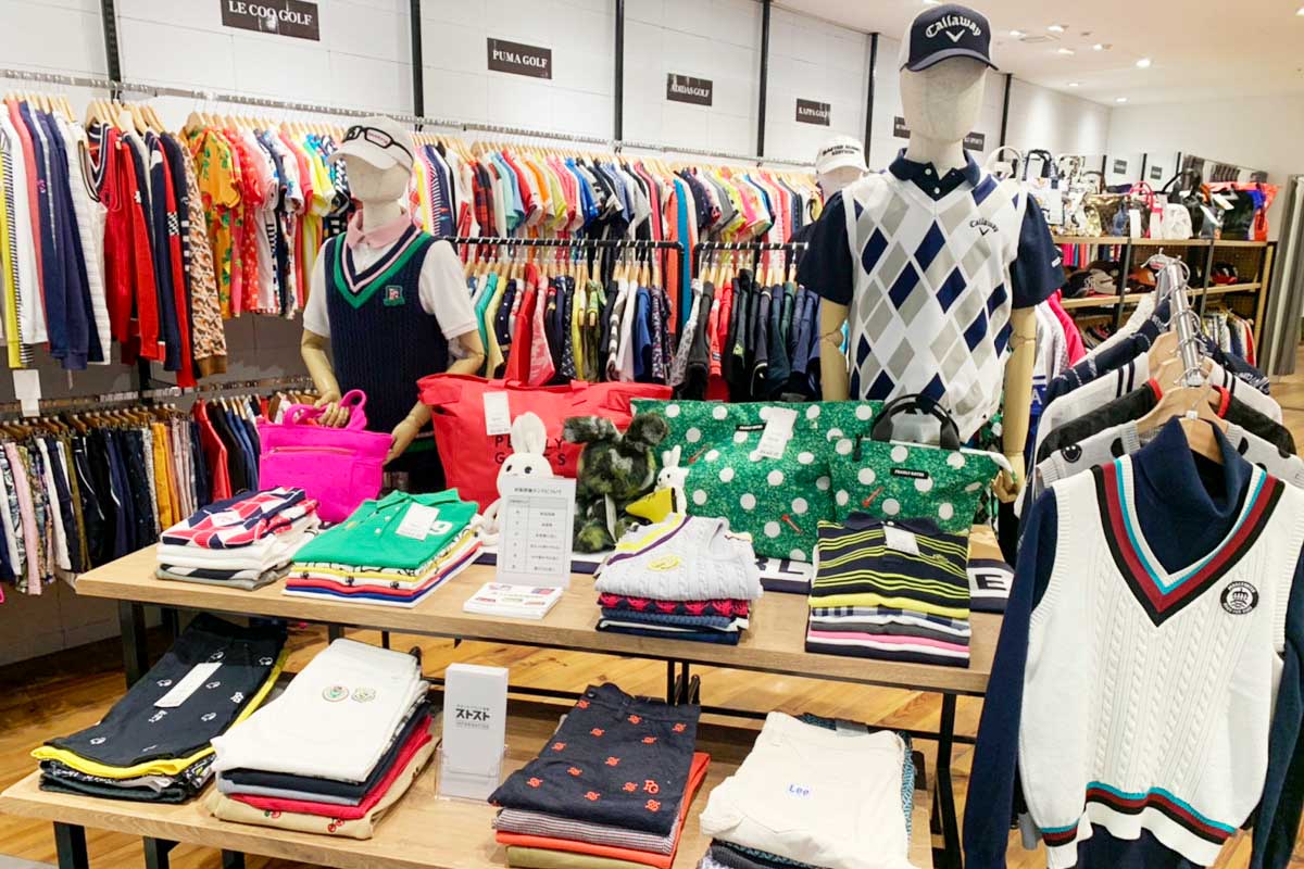 大阪・なんばパークスにオープンしたゴルフアパレル専門リユースショップ「ストスト＋」