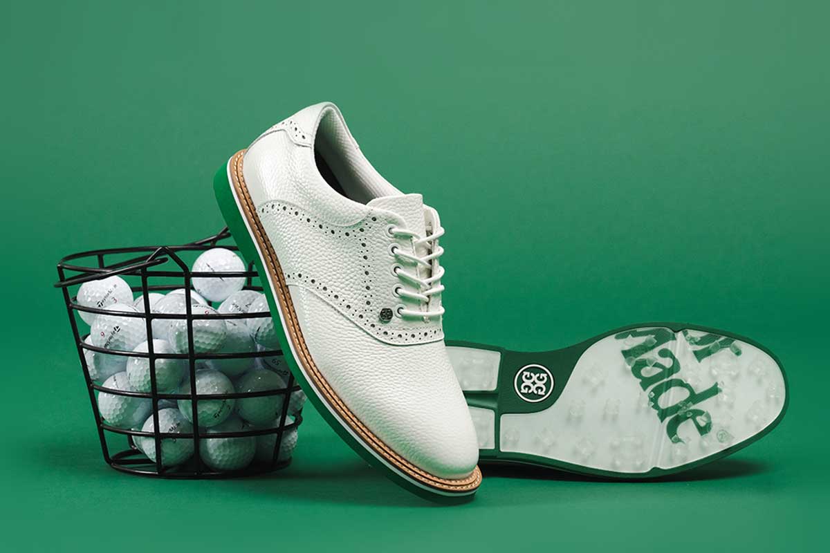 「Saddle Gallivanter」　クラシックなゴルフシューズをモダンにアレンジし、スタイルと機能性を両立させたスパイクレスシューズ　4万6200円（税込み）　25.5～30.0センチ