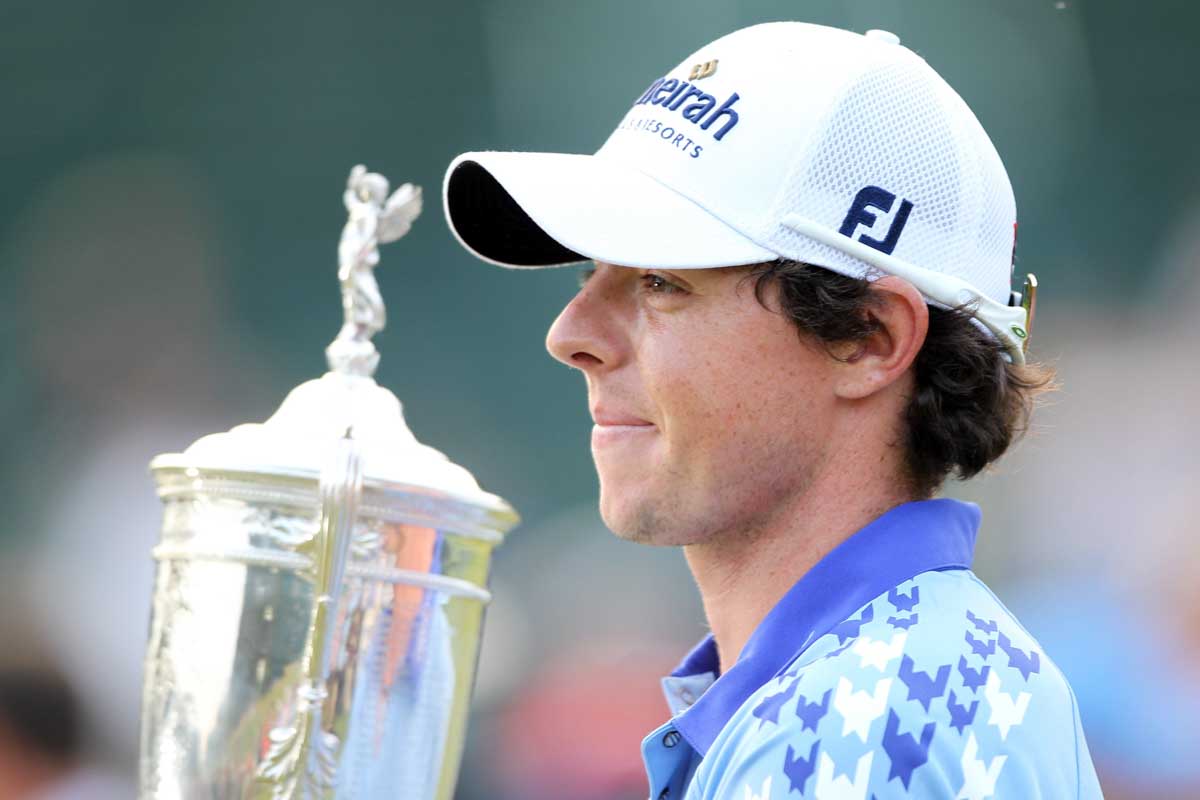 2011年、22歳で全米オープンを制したローリー・マキロイ　写真:Getty Images