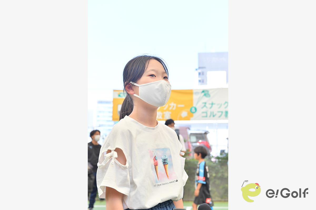 「カップインするのが凄く楽しい」という宮下茉己さん