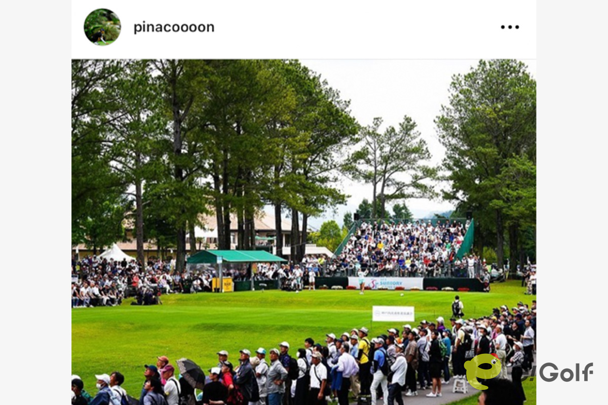 渋野日向子のインスタグラム（@pinacoooon）