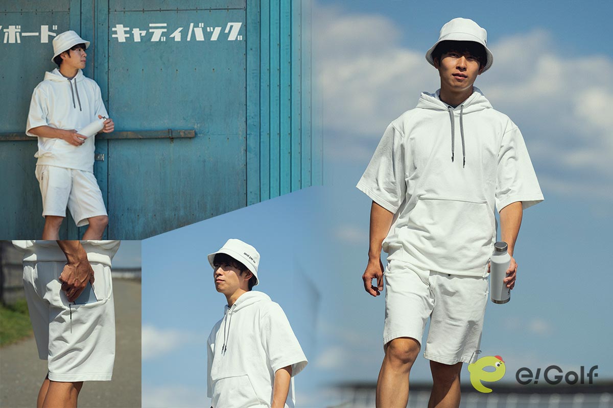  「& GOLF（アンドゴルフ）」スウェットのセットアップスタイルはリゾートゴルフにもおすすめ