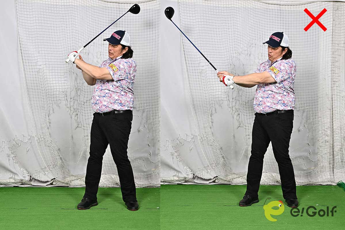 手首をリリースする動きは厳禁