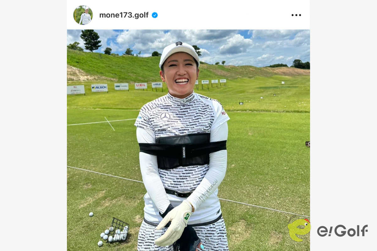 稲見萌寧のインスタグラム（@mone173.golf）