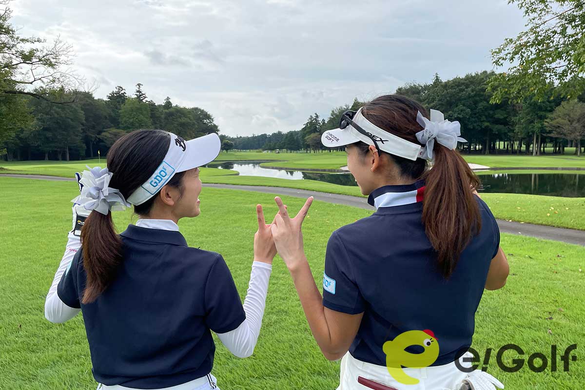 企業対抗レディスに参加された女性ゴルファー