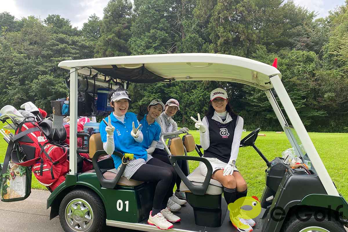 企業対抗レディスに参加された女性ゴルファー