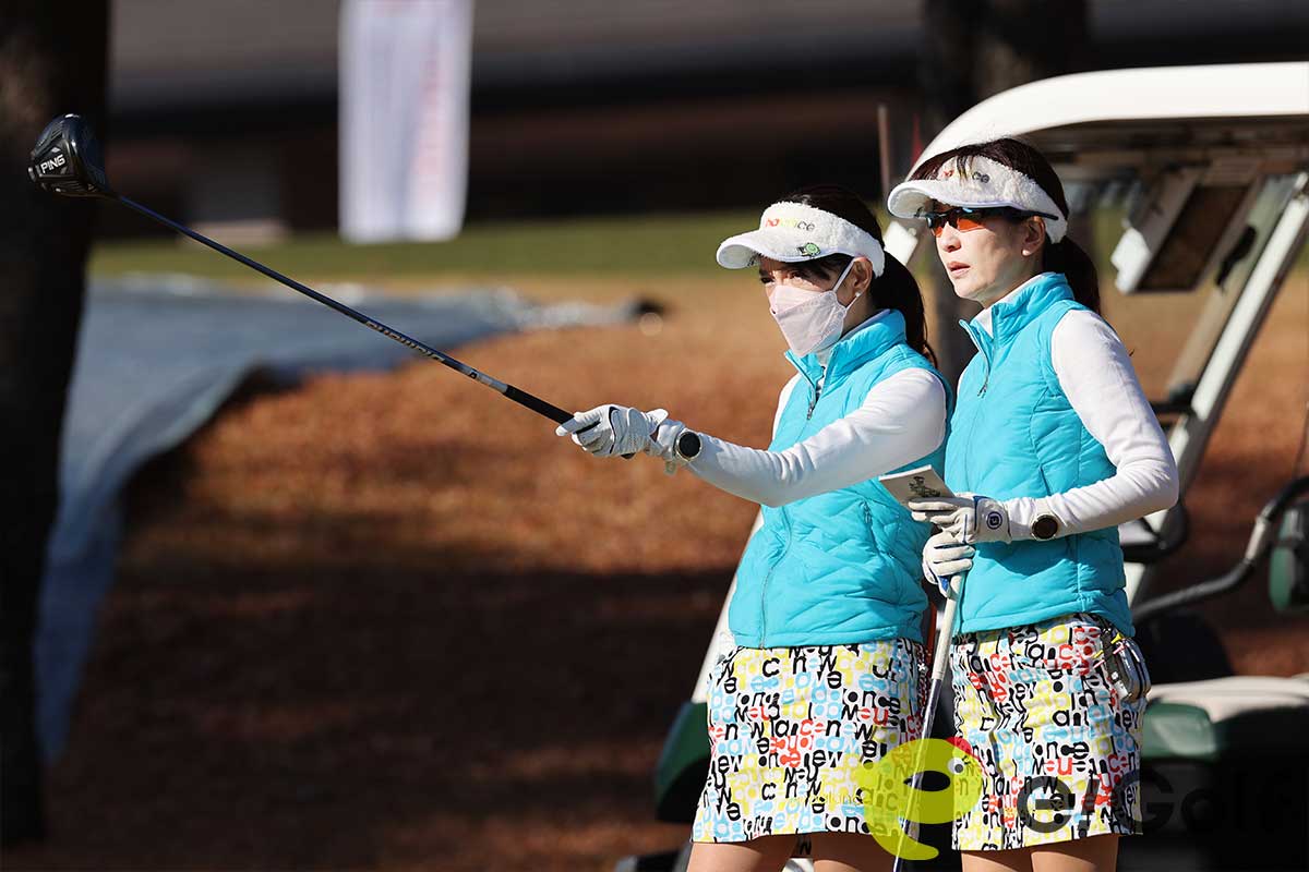 企業対抗レディスに参加された女性ゴルファー