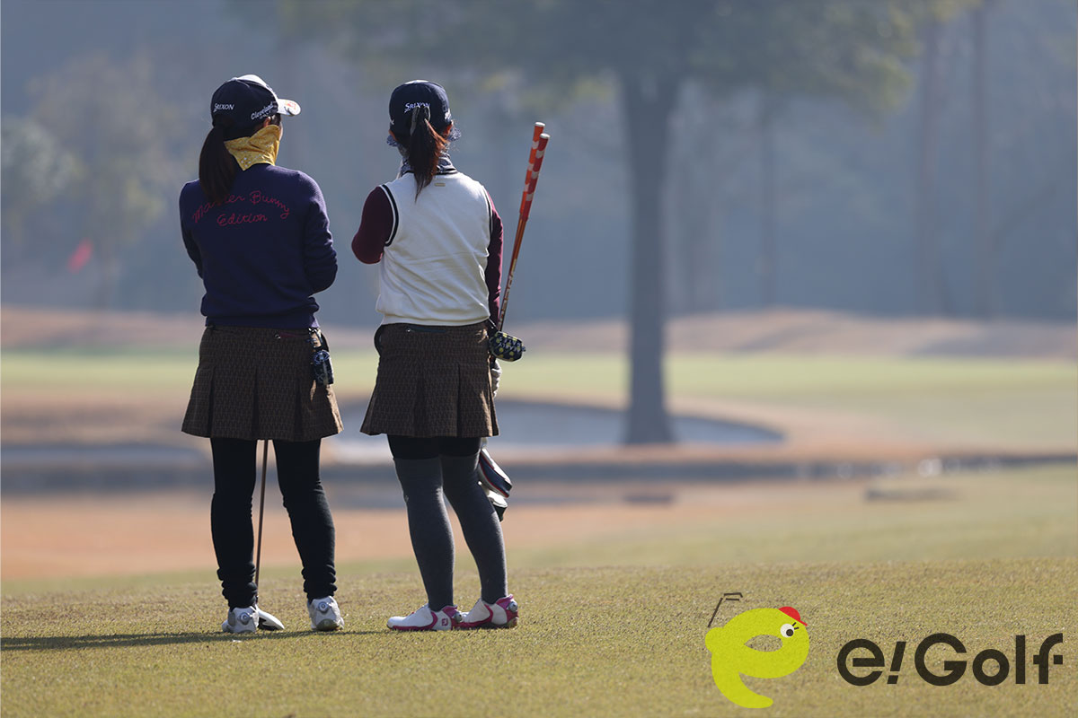 企業対抗レディスに参加された女性ゴルファー
