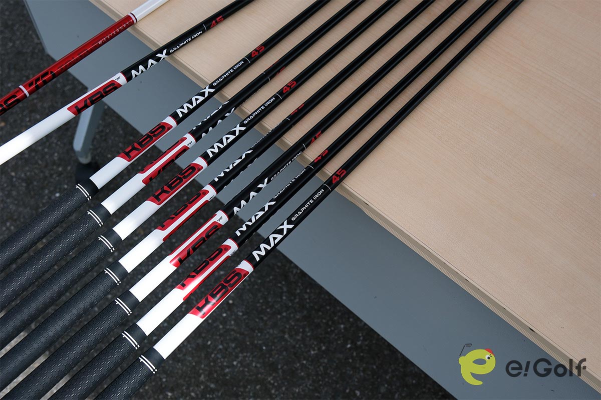 スチールのイメージが強い「KBSシャフト」だが、近年はグラファイトシャフト（カーボン）にも力を入れている